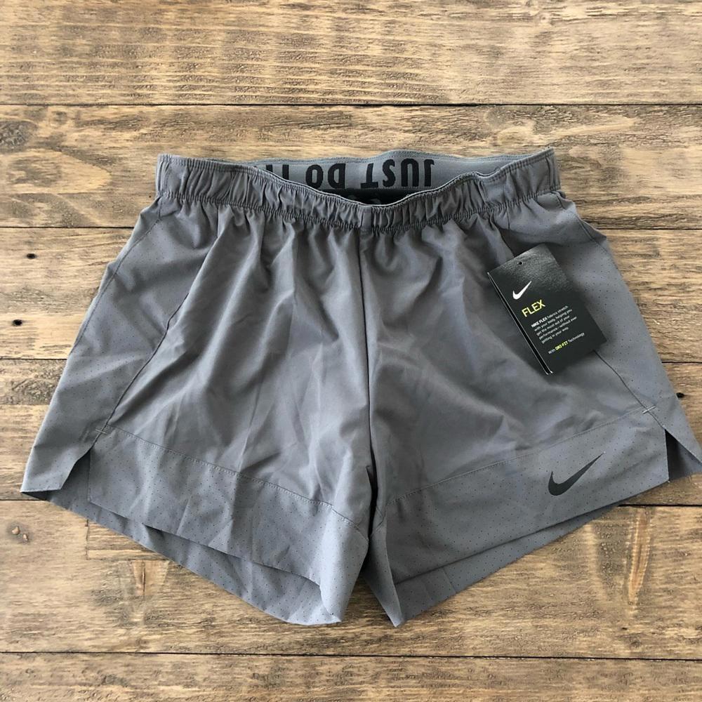 New Nike Flex Dri Fit 2 in 1 Training Shorts Lined
